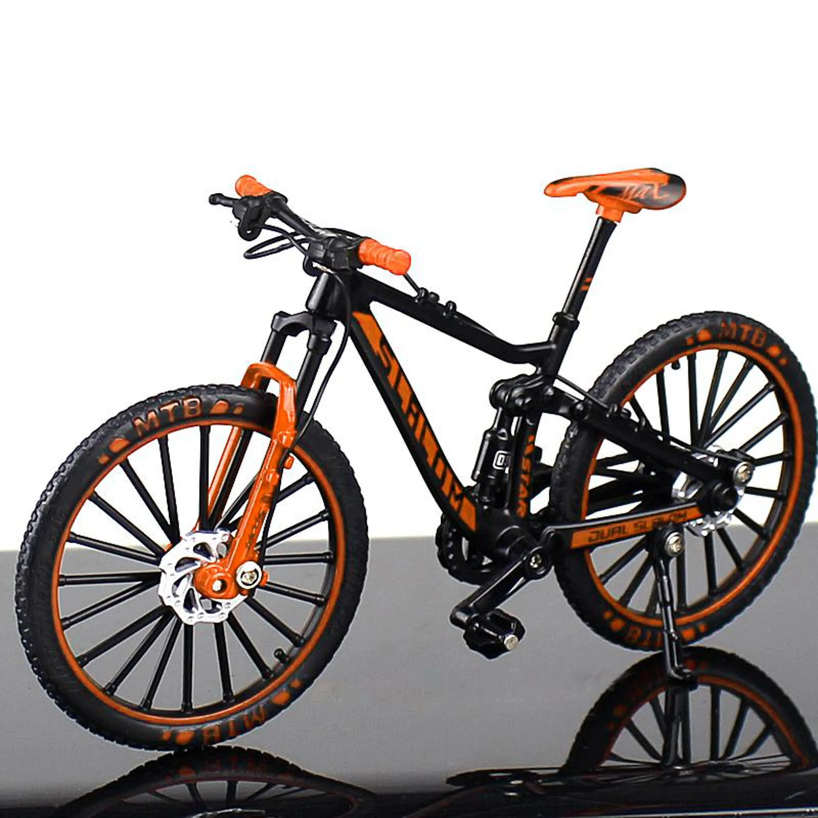 Mini Mountain Bicycle Model Finger Bike Model 1:10 3D Vehicle Model Boy Toys