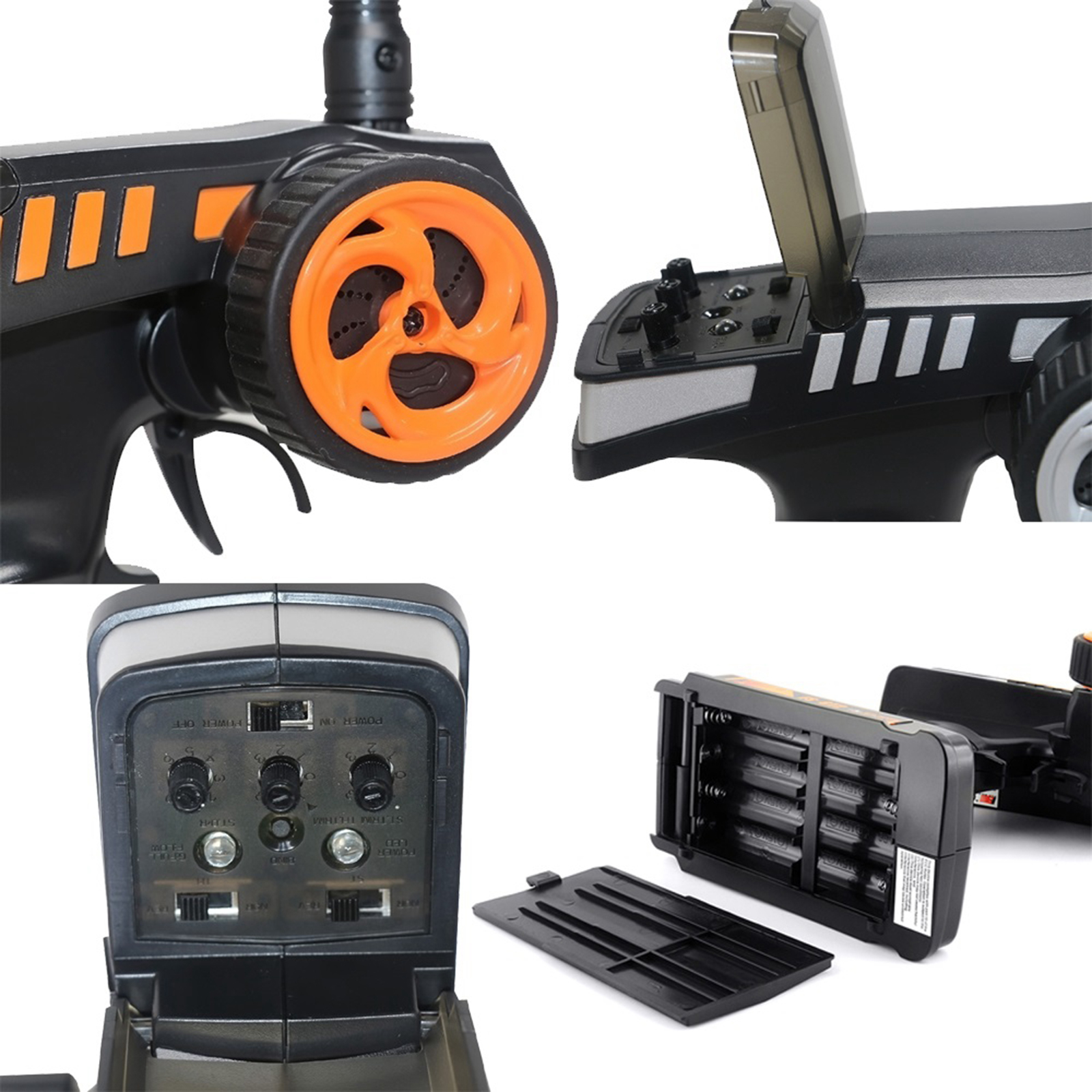 FS-GT2 2.4G 4CH RC Pistol Transmitter with GR3E Receiver for RC Car RC Boat Radio Controller Set