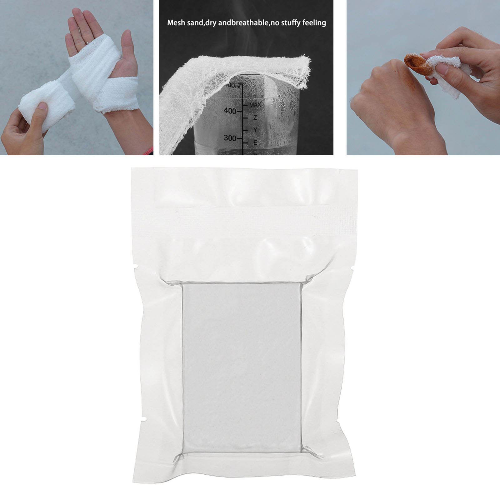 Compressed Gauze Cotton Winding Tape Dressing Compression Bandage for Home First Aid Kit