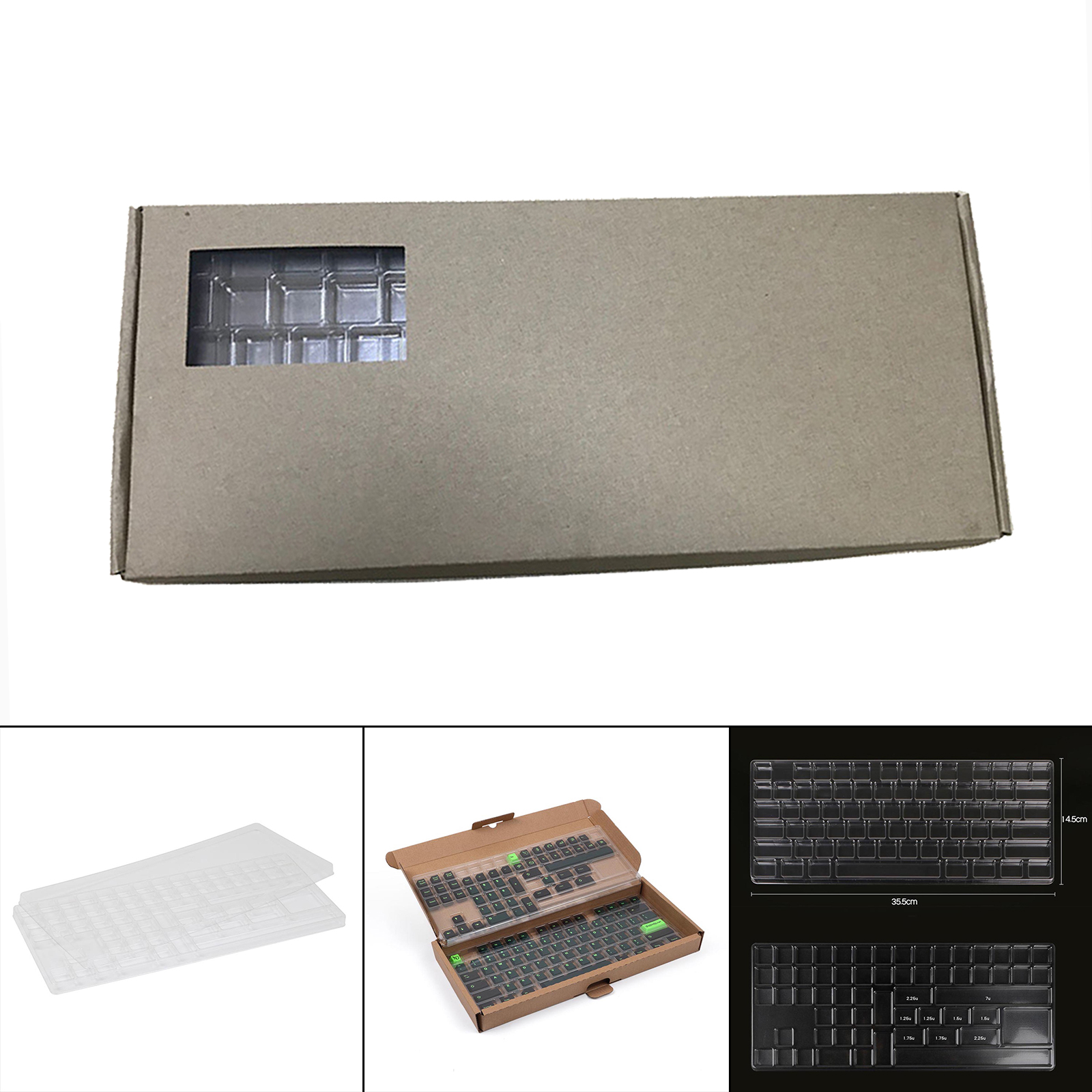 2 Layers Keycap Storage Box, Dustproof Washable Clear Cover with Dividers for Keycaps Collection Keyboard Set Organizer 2 Layers Keycap Storage Box, Dustproof Washable Clear Cover with Dividers for Keycaps Collection Keyboard Set Organizer