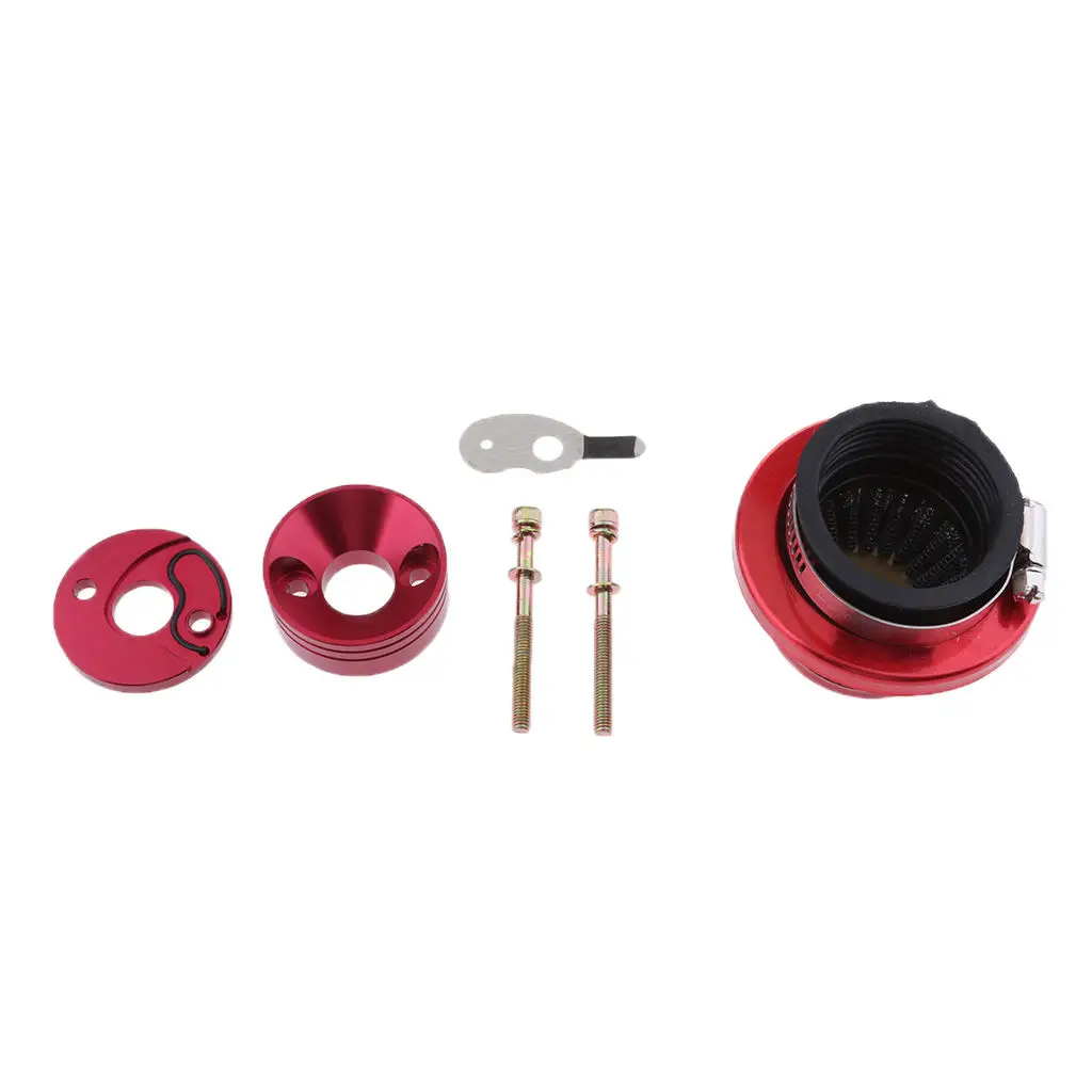 Performance 45mm Air Filter+Adapter Stack for 23 33 43 49 cc Scooters