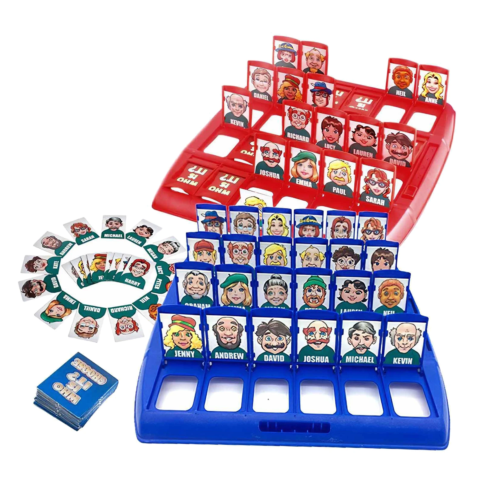 Fun Indoor Tabletop Who Is It Board Game Guessing Games Kids Adults Travel