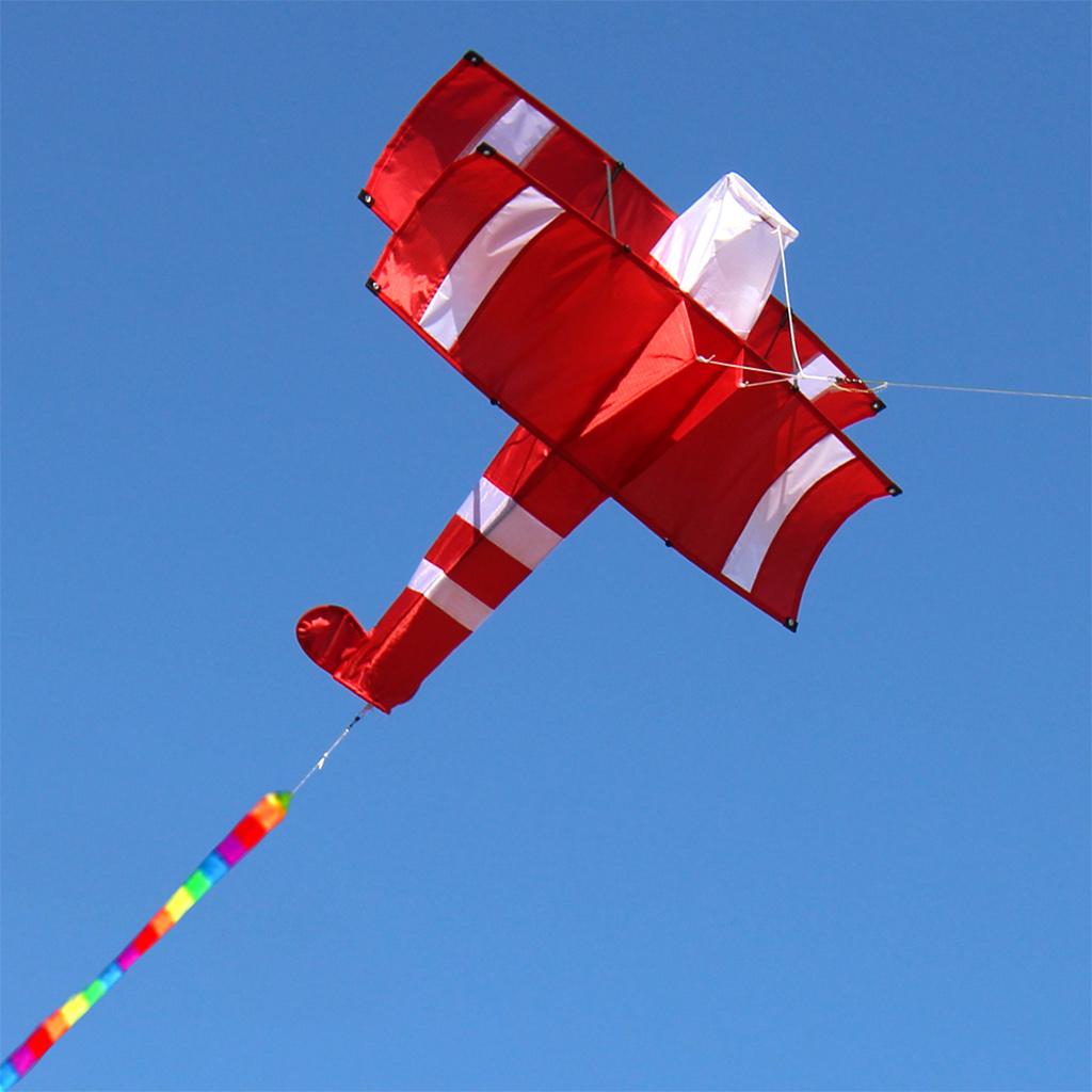 Single-Line Biplane Kites Outdoor Sport Toys Outdoor Plane Kite for Children