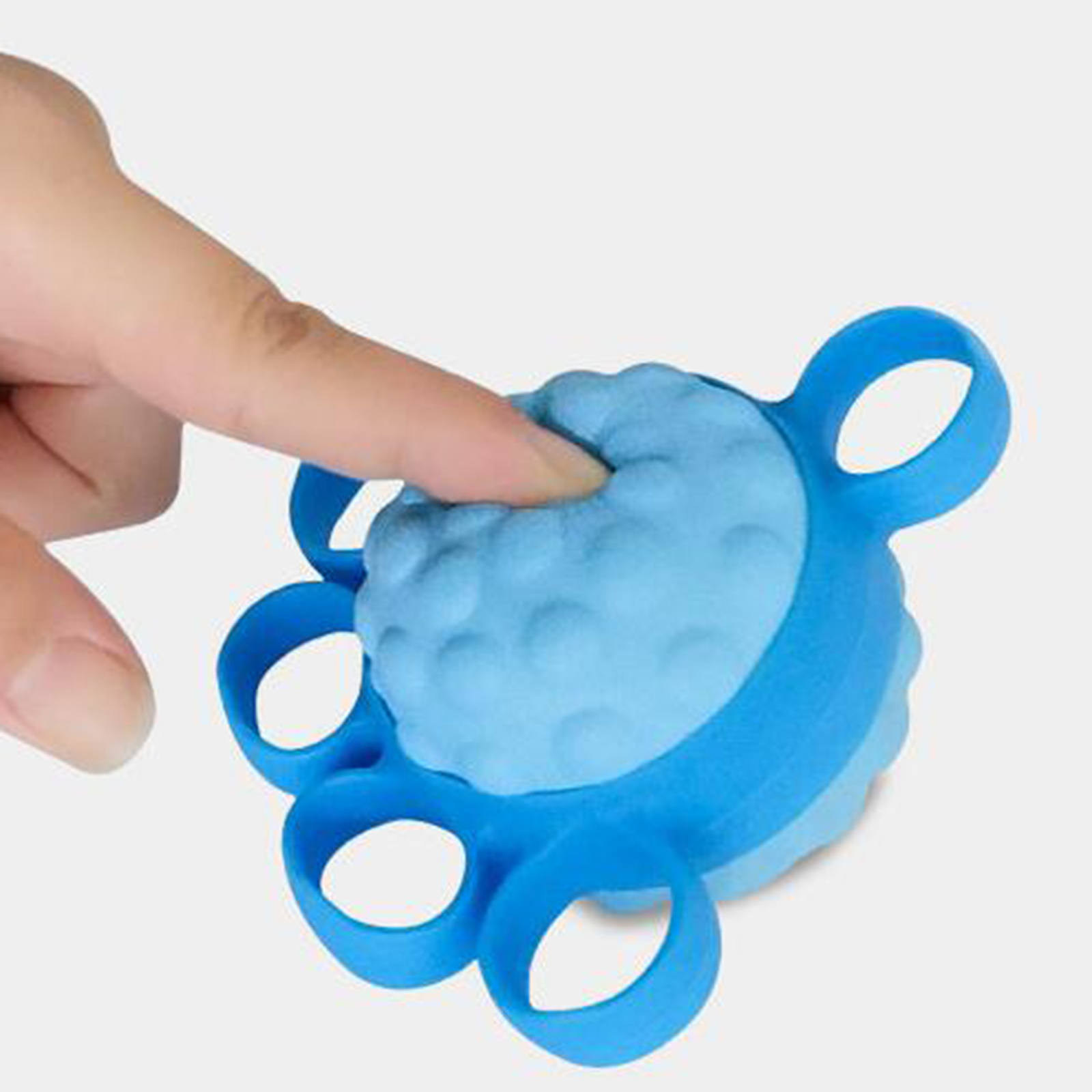 Finger Grip Ball Squeeze Strength Train Exerciser Hand Stroke Hemiplegia Recovery