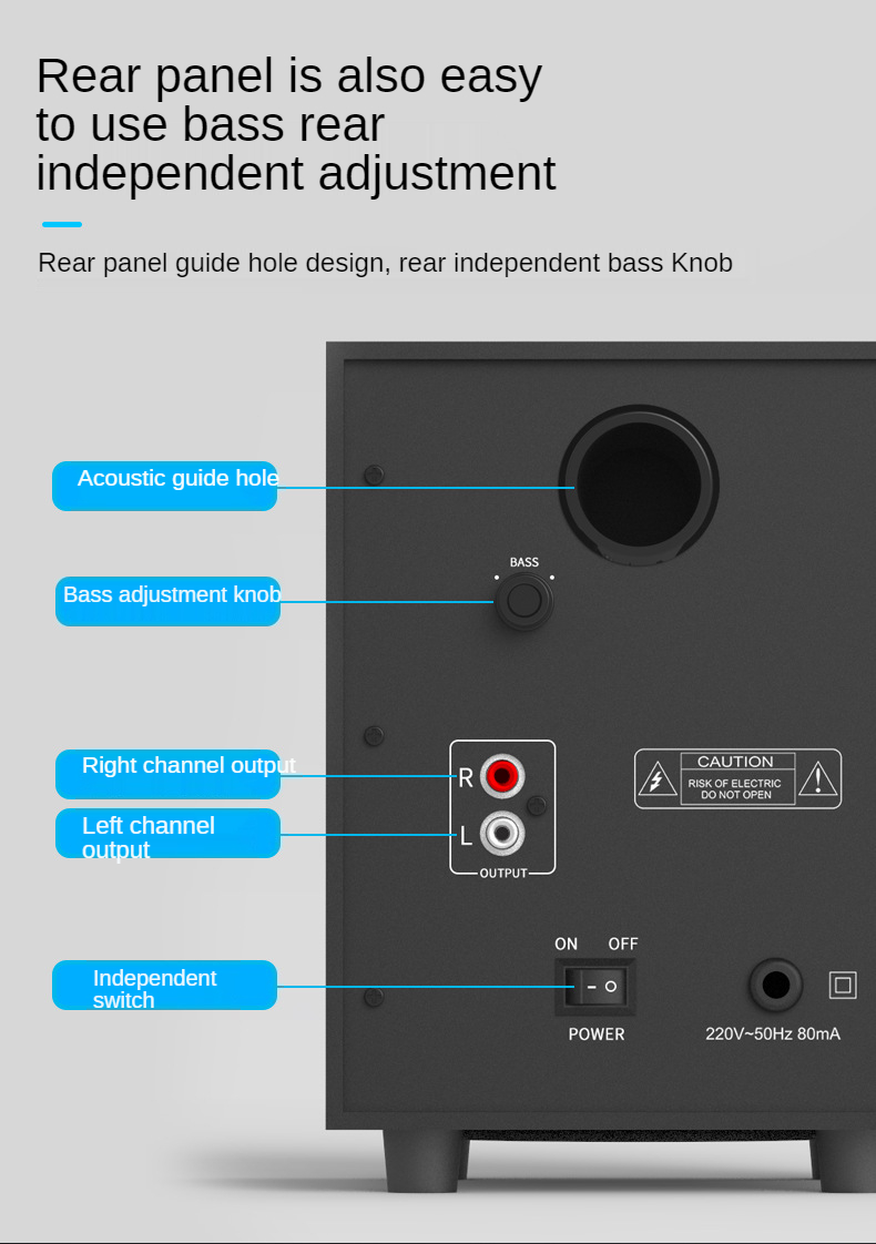 Title 11, 2.1 Alto-falantes multimídia Bluetooth de madei...