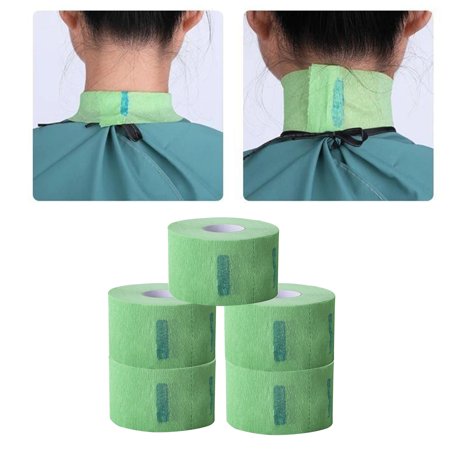 500pcs Stretchy Disposable Neck Paper Strips Barber Salon Hairdressing