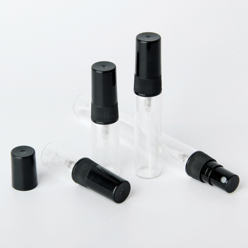 Best of 100 Pcs / Lot 2ml 3ml 5ml 10ml Glass Spray Bottle Empty Perfume Bottles Black Atomizer Travel Cosmetic Container Reviews & Tips - Image 4