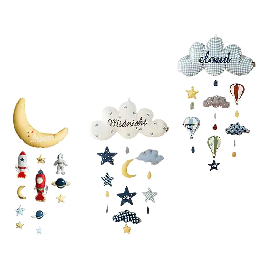 Cloud Baby Dolls To  Toy Wall Mount Decor Kids Room Cot Crib Bed Decoration Boy Girl Gift