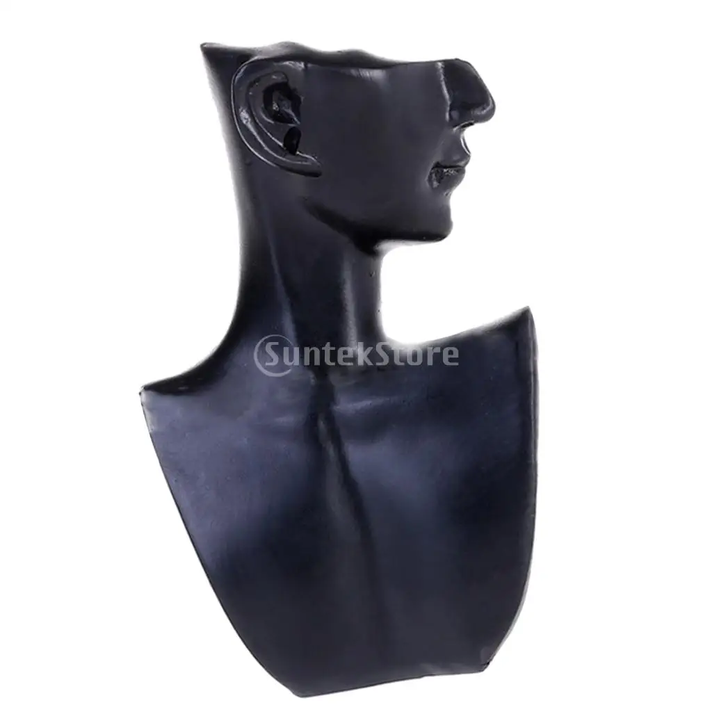 Necklace and Earring Bust Jewelry Display, Resin Material, Female Mannequin,