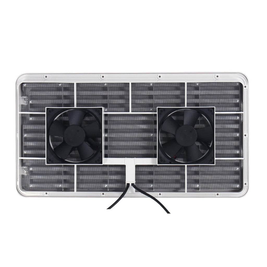 Durable Universal RV Motorhome Storage Hatch + Fan Travel Trailer Accessories White 20.47x11.02