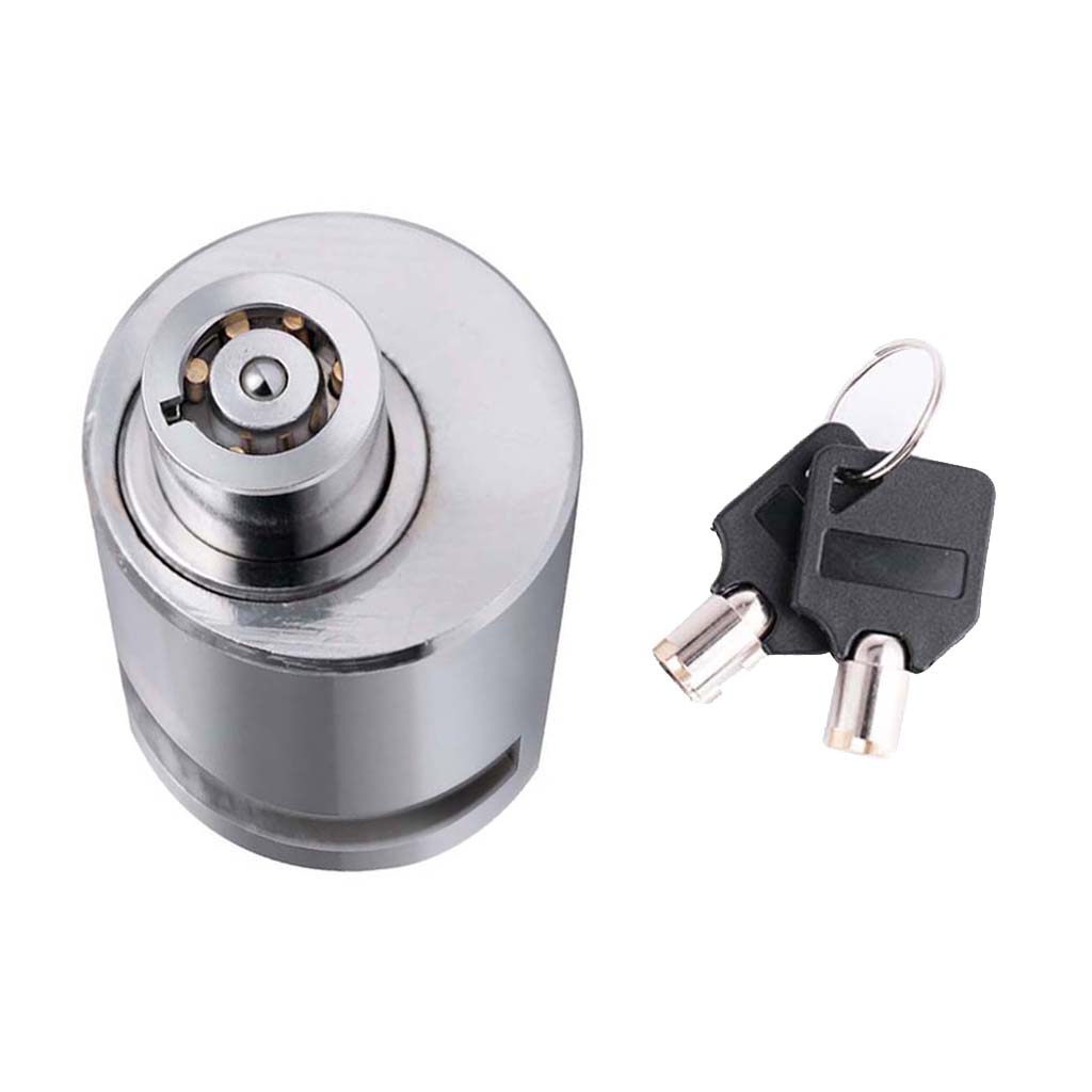 Motorcycle Scooter Rotor Wheel Disc Brake Lock Bike Padlock with Two Keys