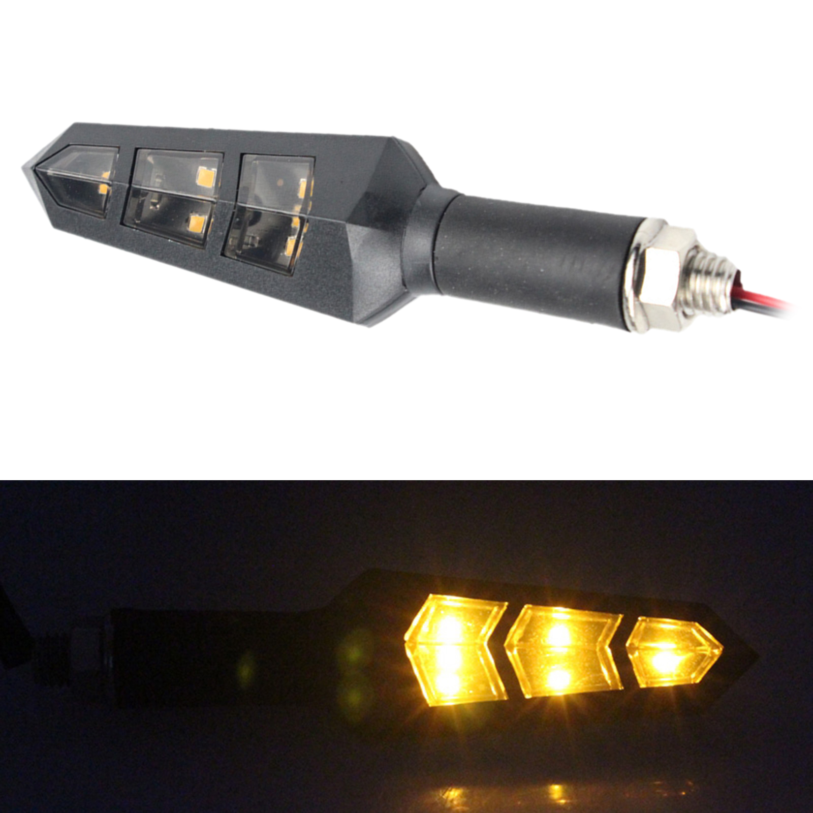 Motorcycle Turn Signal Indicators 6 LED Turn Signal Light Blinker Light Motorcycle Turn Signal Indicators 6 LED Turn Signal Light Blinker Light