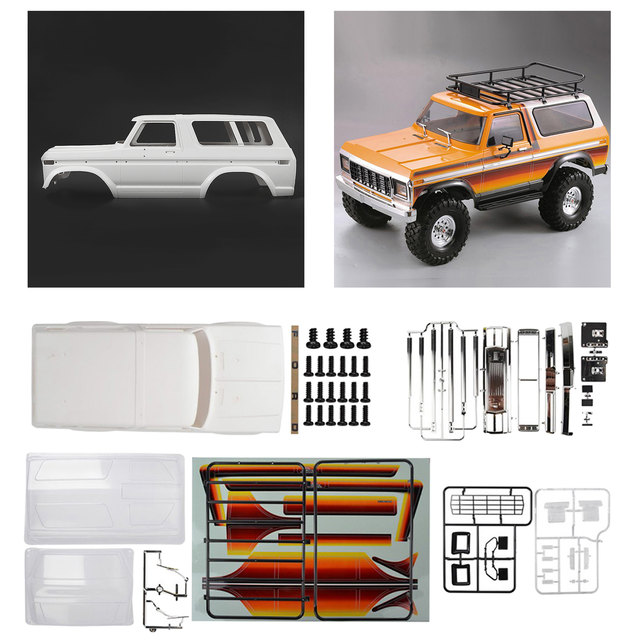 1/10 RC Car Body Shell Kit for Axial SCX10 90046 90047 RC