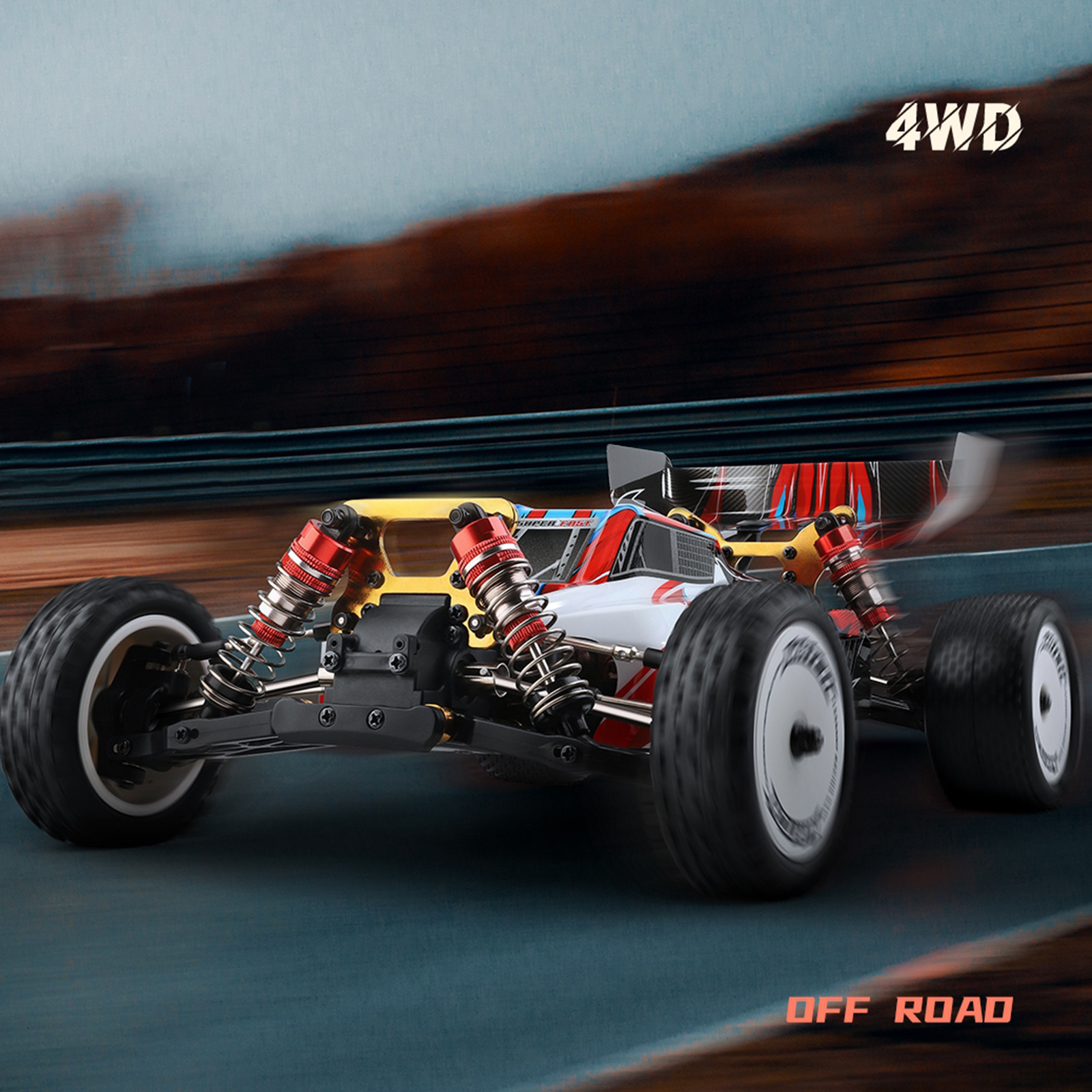 Wltoys 1/10 45km/h High  4WD Racing RC Car Toy Buggy Gift for Kids