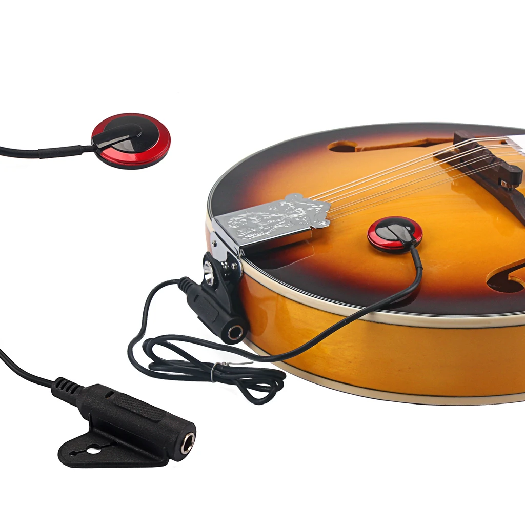 6.35mm Pickup Piezo Transducer Contact Mic Pickup For Guitar Violin Ukulele Banjo String Instrument