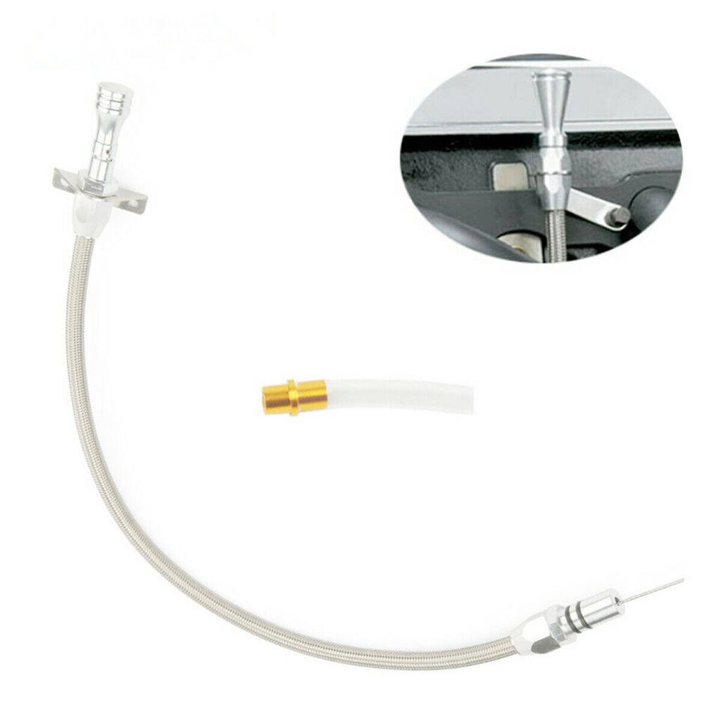 TH400 Flexible Stainless Transmission Dipstick For Chevy TH-400 Turbo SBC