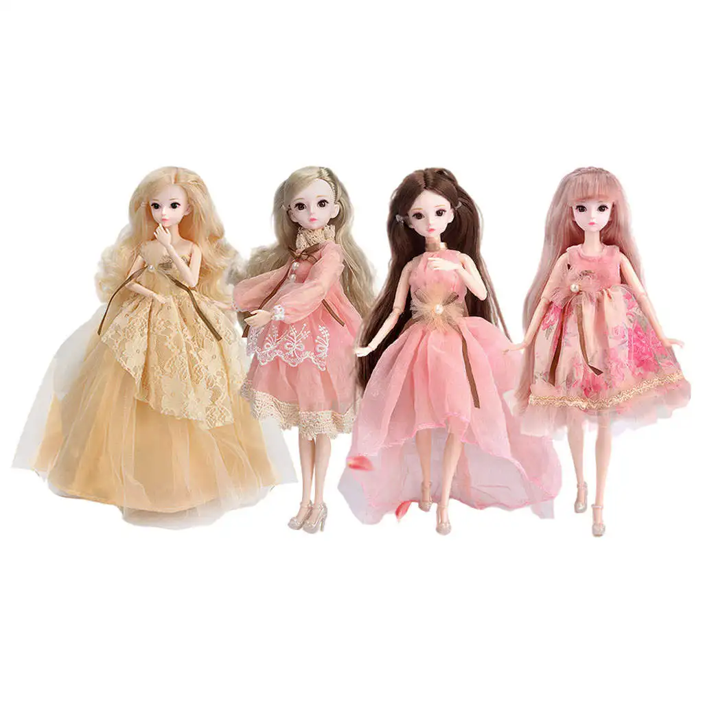Lovely 30cm Doll Toys Movable Joints with Full Set Clothes Girls Toys