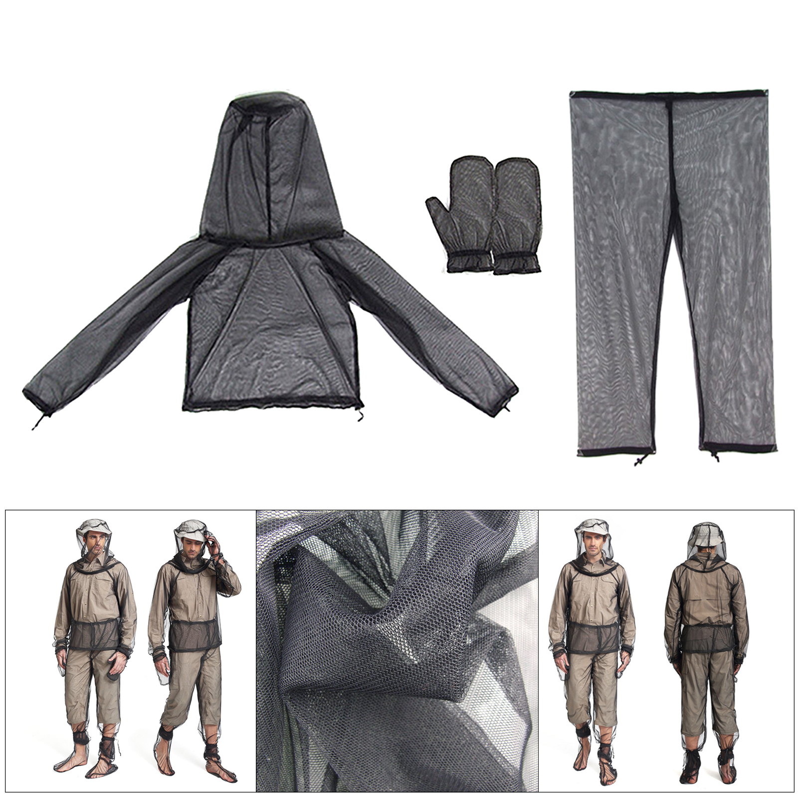 Anti-Mosquito Suit Bee-keeping Hood Jacket for Gardening Protection Clothing