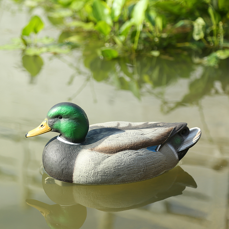 1Pcs Plastic Mallard Duck Decoy with Floating Keel Deadly  Decoy Drake