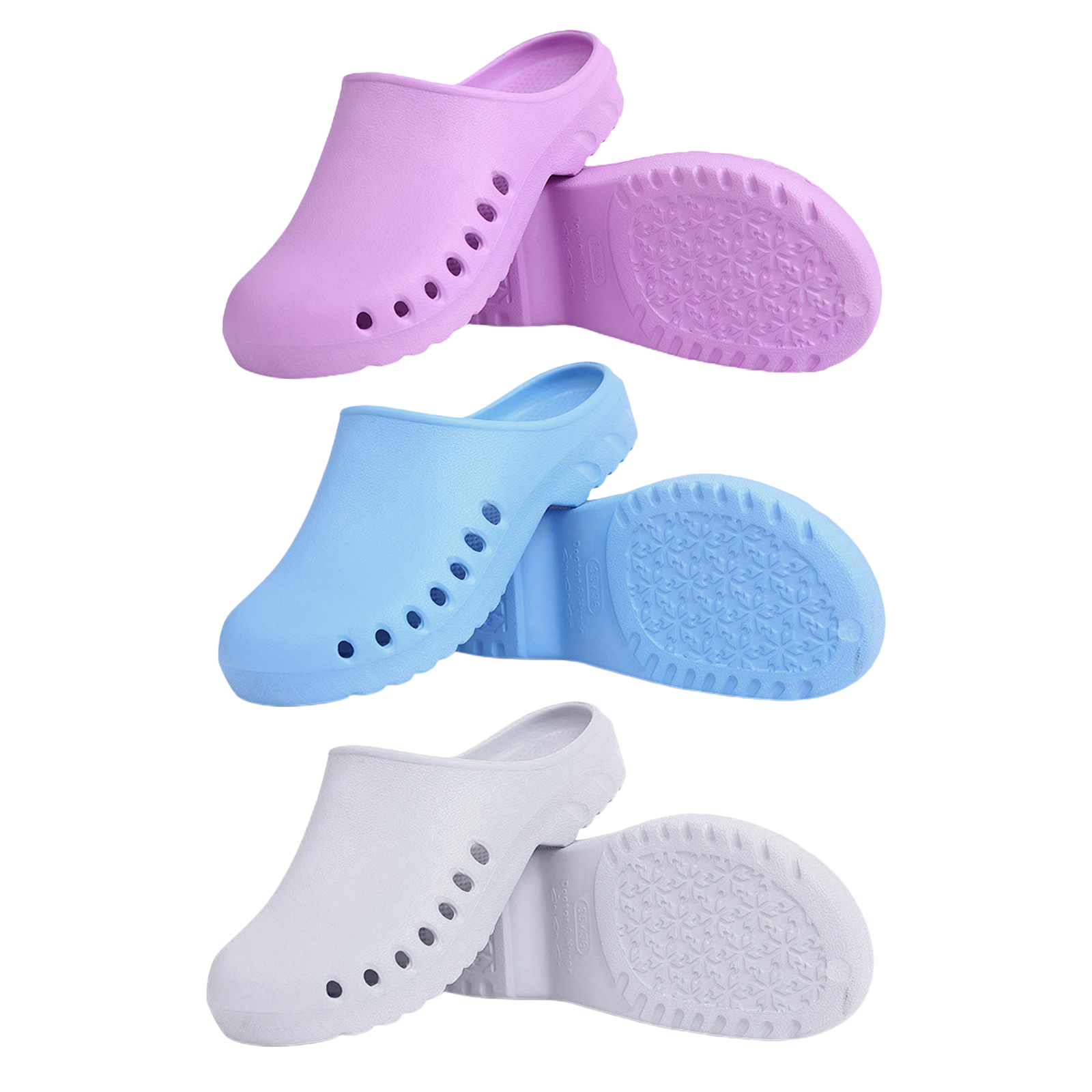 1Pair Unisex Clog Nurse Doctor Nursing Shoes Slip Resistant Slipers Hotel