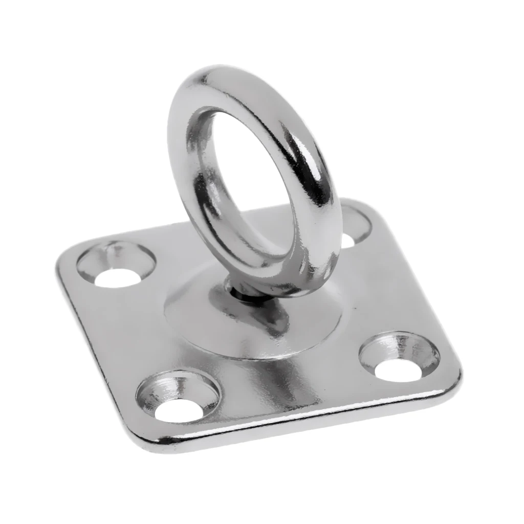 316 Stainless Steel Square Swivel Pad Eye Plate Eye Hook Shade Sails Mounting Fixing Kit Marine Boat Rigging Hardware 5mm 6mm