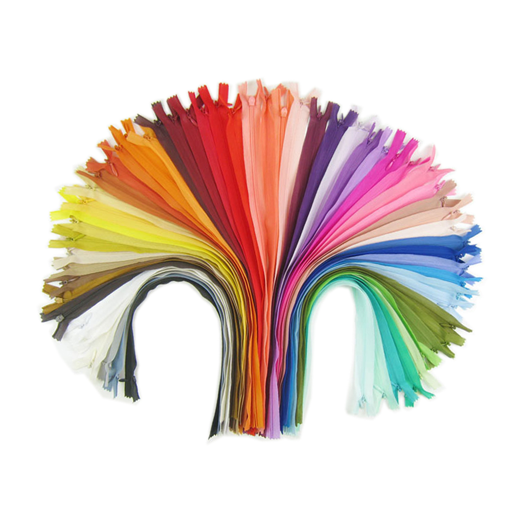 18 pieces zipper, nylon zippers, 40cm long, for clothes bag pencil case