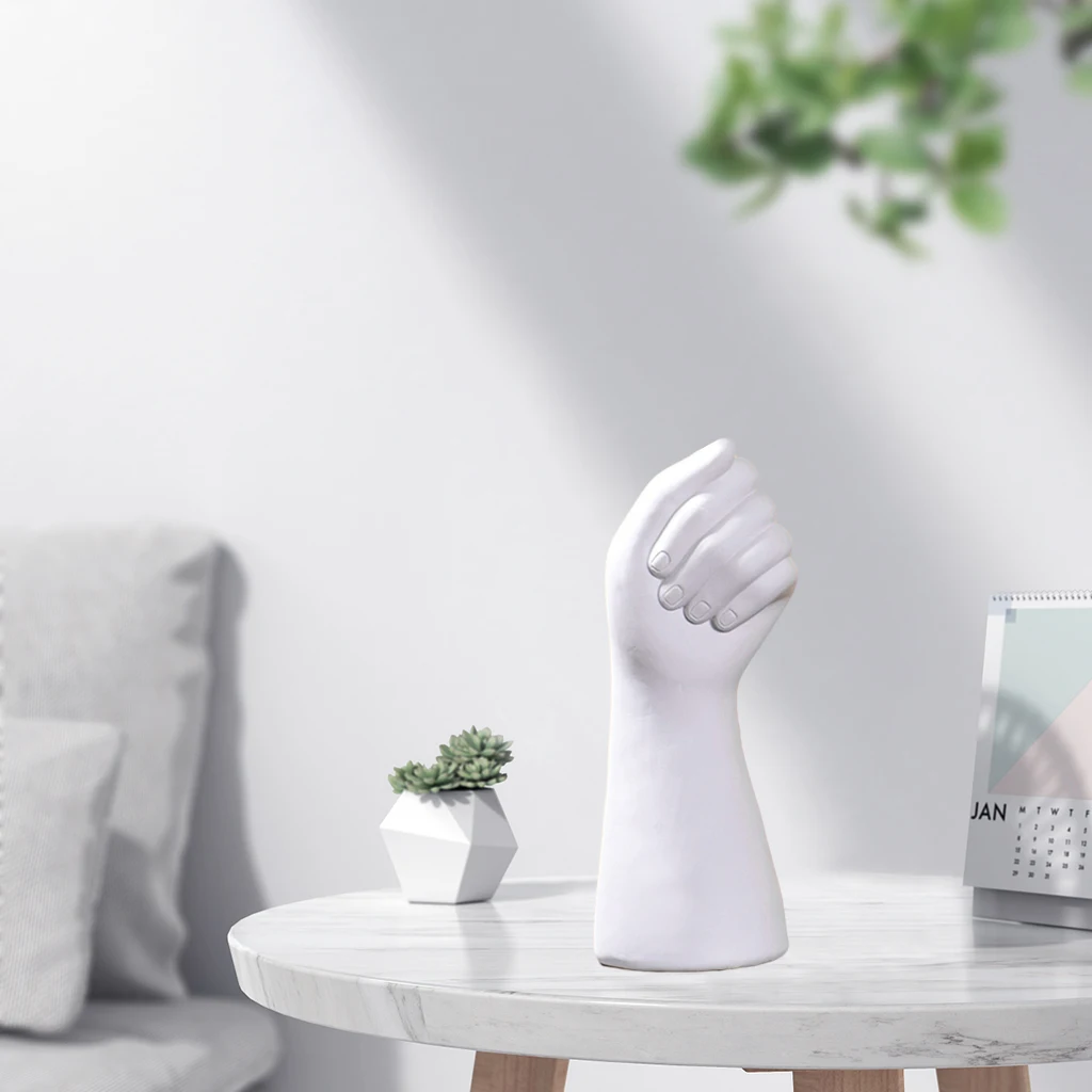 Nordic Human Hand Shape Vase Flower Arrangement Pot Home Office Tabletop Ornament Vase for Bedroom Office Cafe Decoration