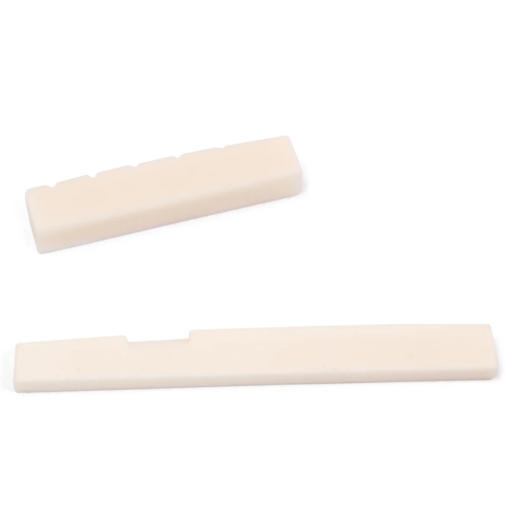 Slotted Classical Guitar Bone Nut Saddle for 6 String Classical Guitar Parts