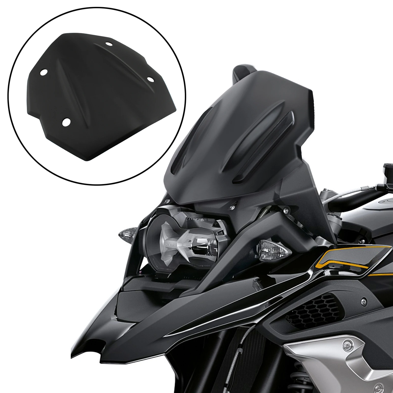 Windshield Durable Parts Decoration Fits for  R1250GS 2018-2020 Black