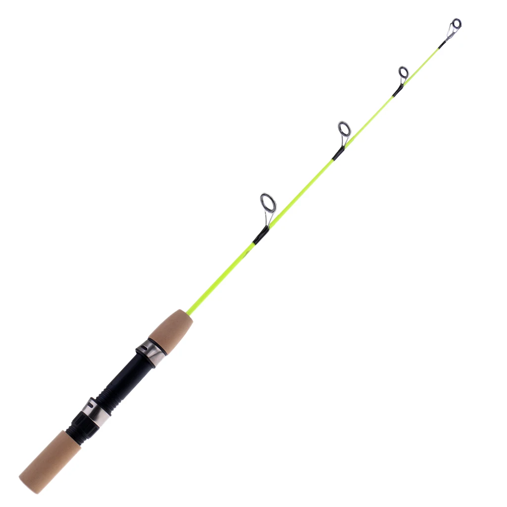 1 Section Lightweight Winter Ice Fishing Rod Protable  Pole with Box
