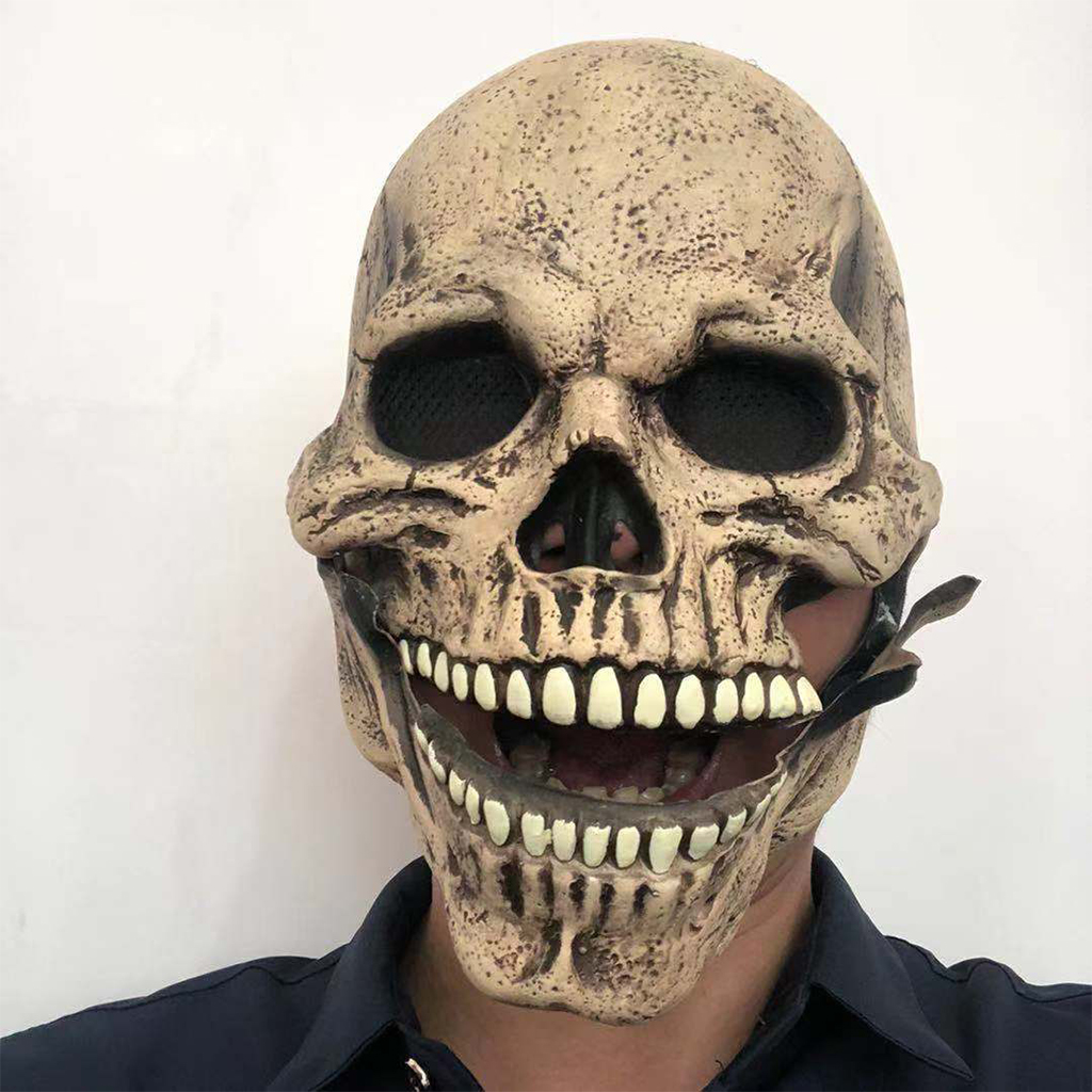Bone Skull Mask Entire Head Realistic Look Adult Latex Masks