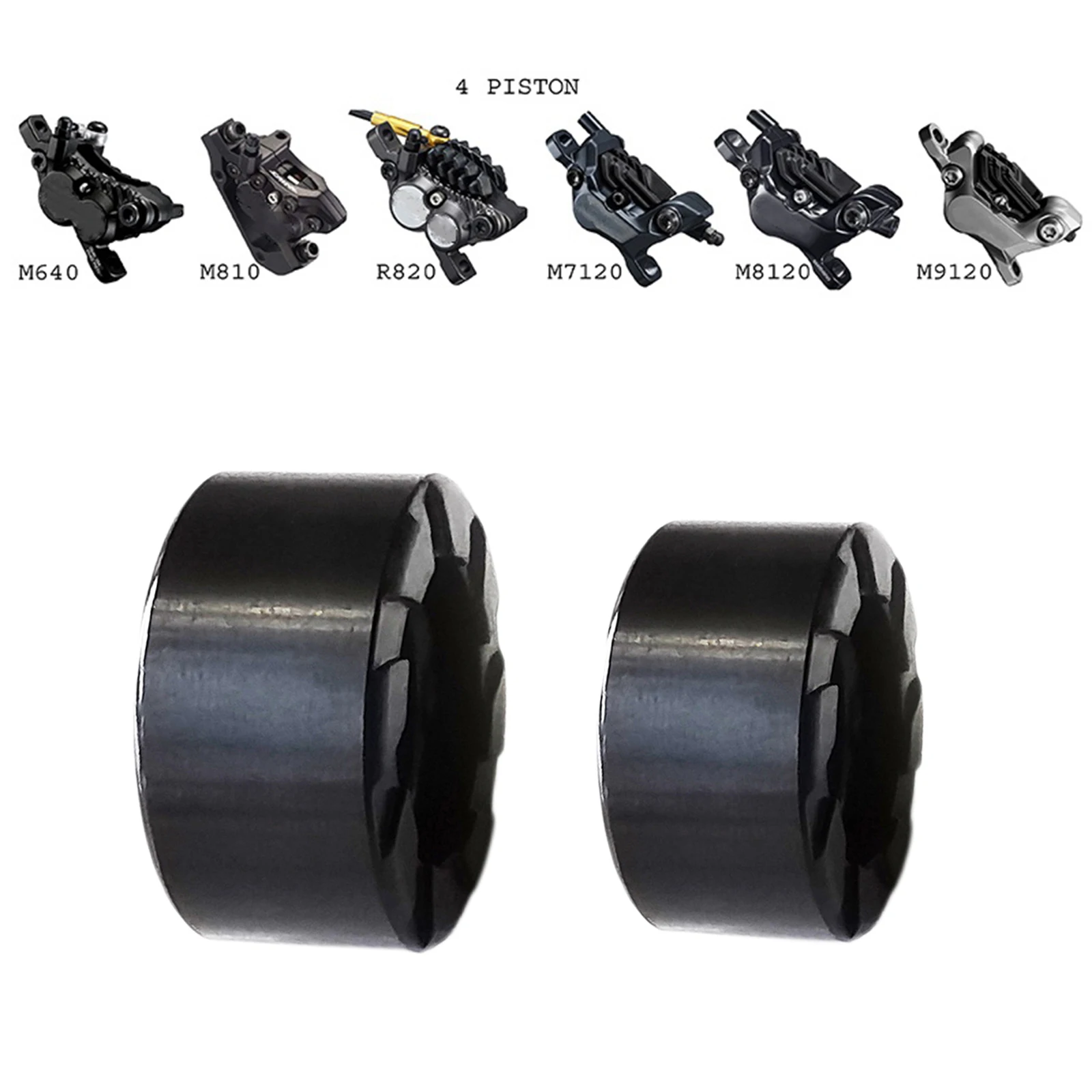 Bike Brake Caliper Piston Heat Dissipation Hydraulic Disc Brake Repair Pistons Kit for Shimano M640-M9120