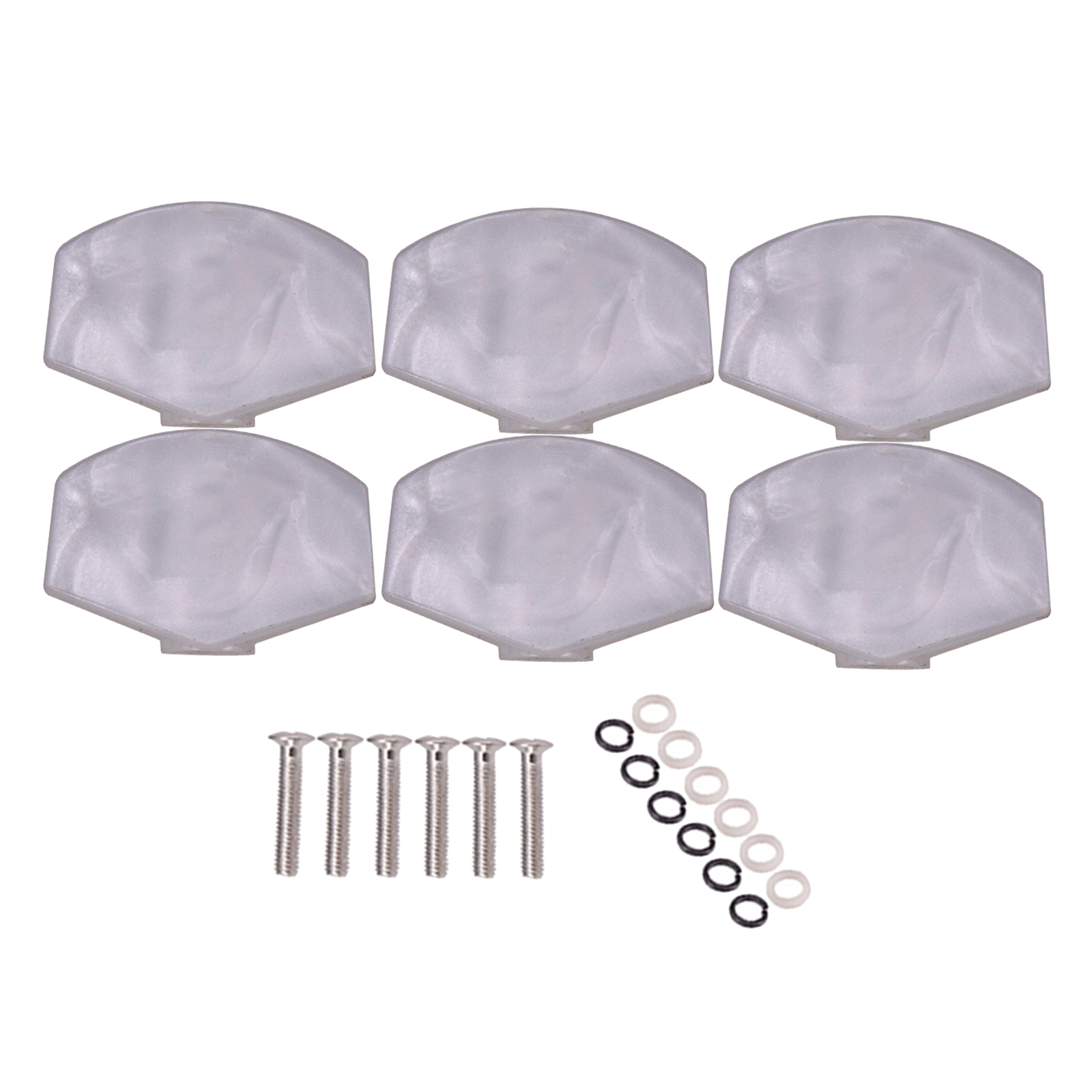 6 Pieces Guitar Tuning Pegs Caps Machine Head for Acoustic Folk Guitar