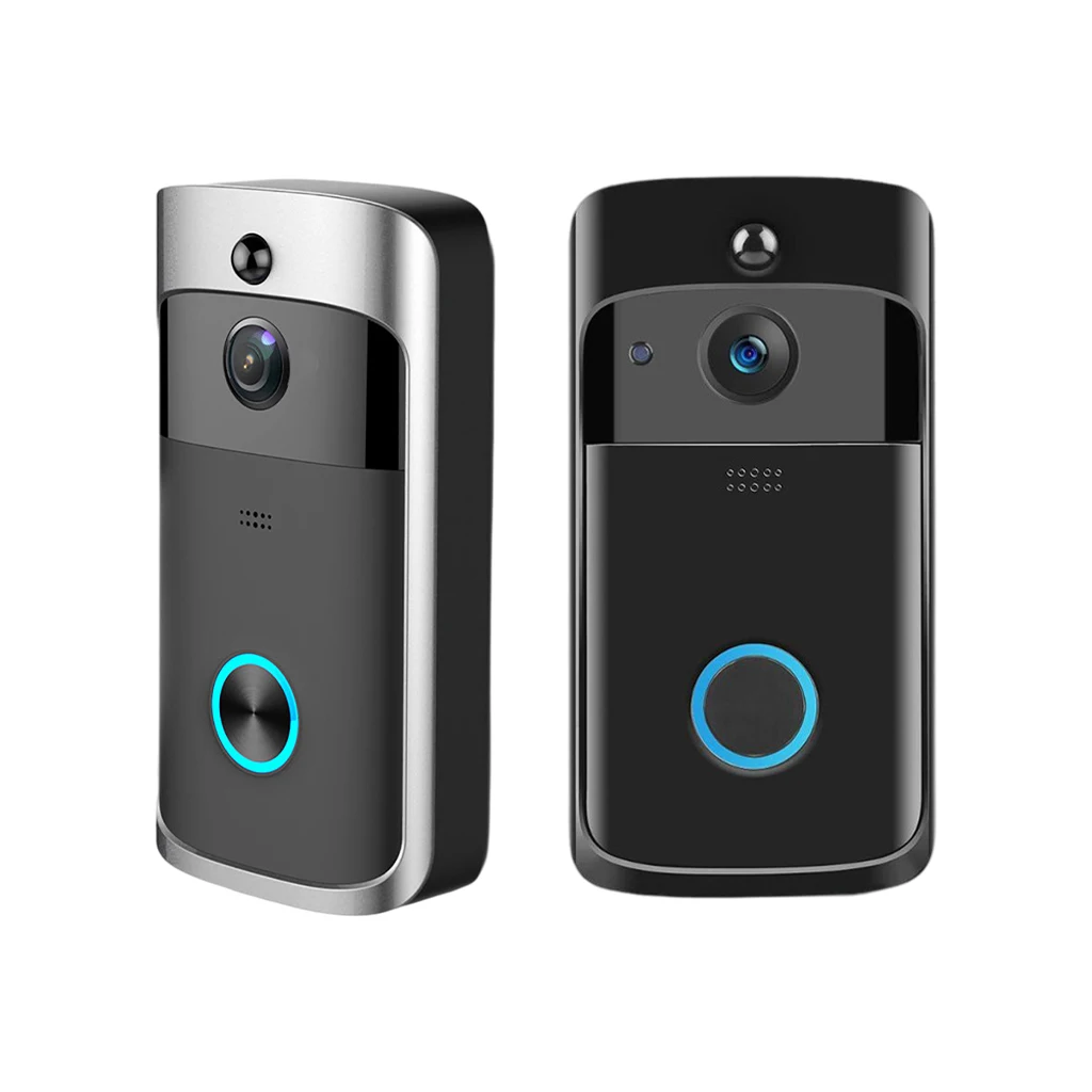 Smart Video Doorbell Camera Intercom Door Chimes Two-Way Audio Battery Operated HD Doorbell Camera for Home Indoor Outdoor