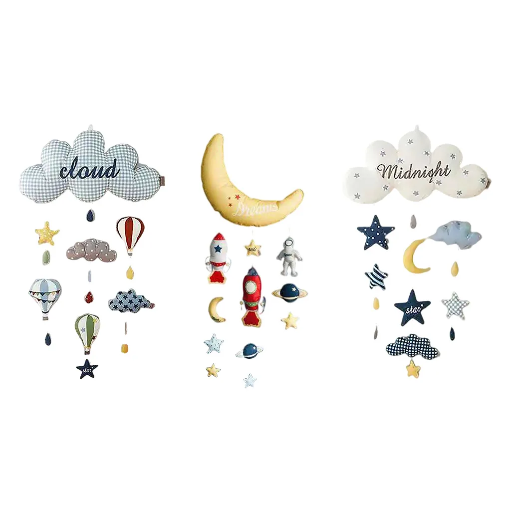 Cloud Baby Dolls To  Toy Wall Mount Decor Kids Room Cot Crib Bed Decoration Boy Girl Gift