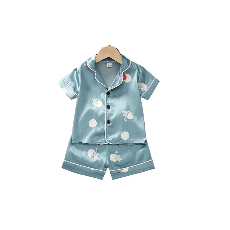adonna nightgowns	 Children's Clothes Spring Summer Short-sleeved Tops Trousers Toddler Pajamas Boy Girl Pajama Set Children Ice Silk Home Clothes nightgowns and robes	