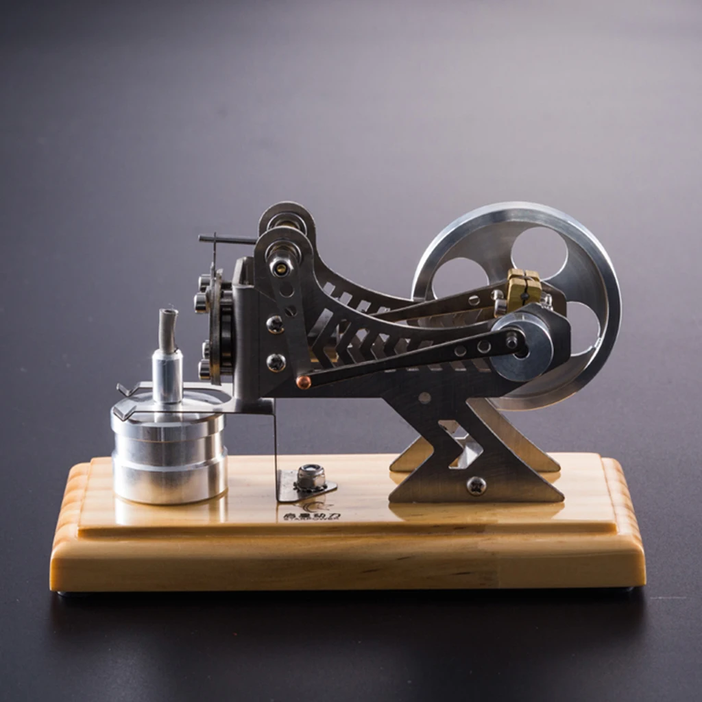 Steam Power Hot Air Stirling Engine Motor Mini Model Lab Metal Construction