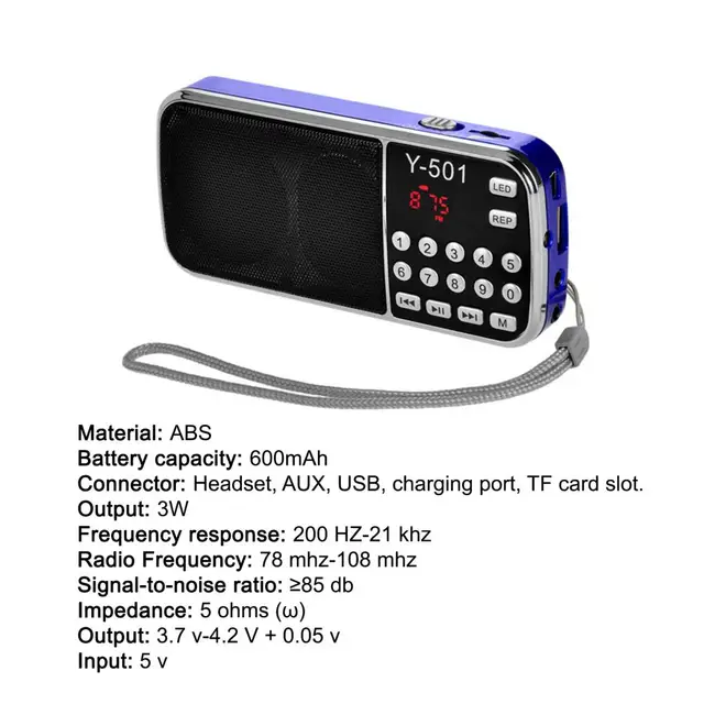 Radio Con Batería Recargable, Bluetooth, Fm/am / Sw1-5, Con Linterna, Cable  Usb Carga Incluido con Ofertas en Carrefour