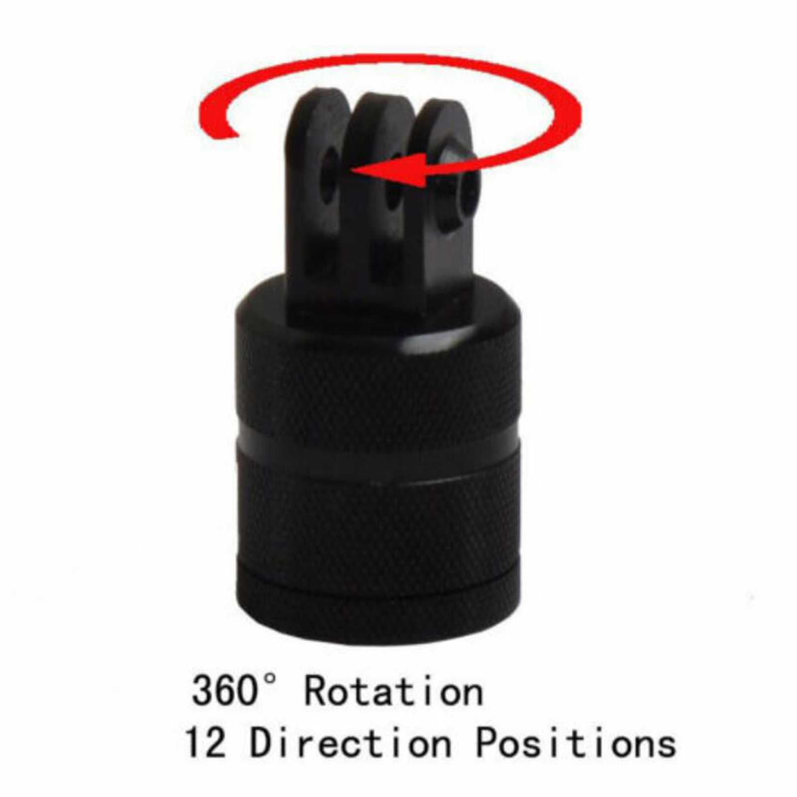 Aluminum Alloy 360 Rotating Swivel Arm Mount Adapter  Arm for GoPro 9/8/7/6/5/4/3/3+,for Xiaoyi and Other Sport Cameras