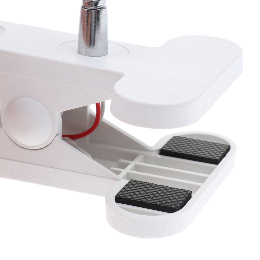 EU Plug E27 Clip On Reading Light Base Desk Reading Lamp Socket White