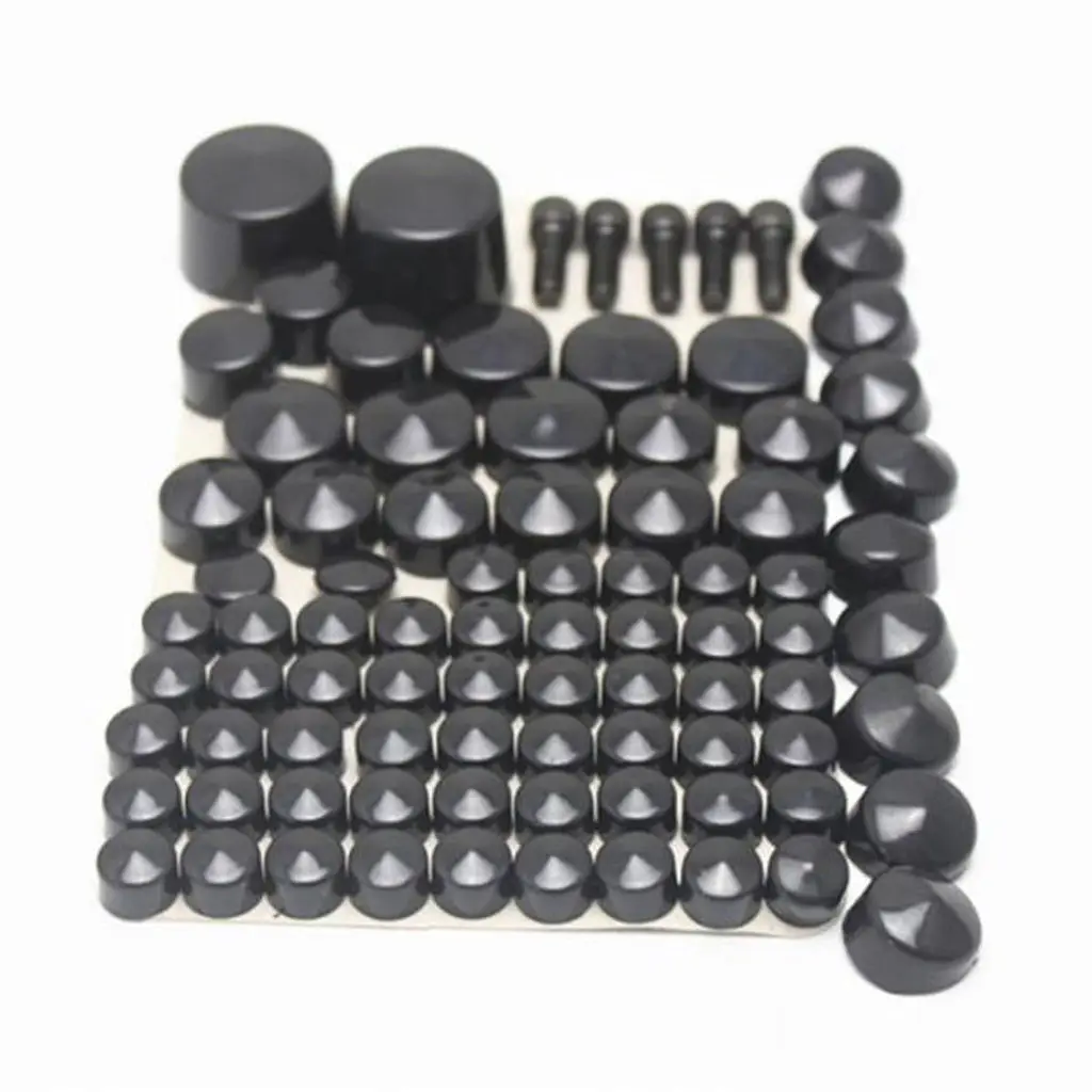 Plastic Bolt Lug Nut Caps Covers Set for Harley Twin Cam  2007-2016