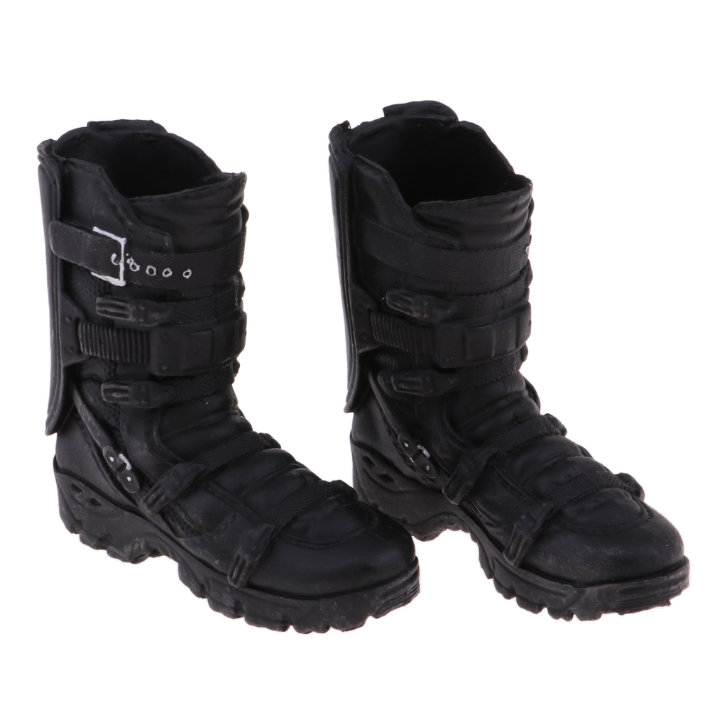 1/6 Scale Male Soldier Black Boots Shoes for 12'' Action Figure Hot Doll