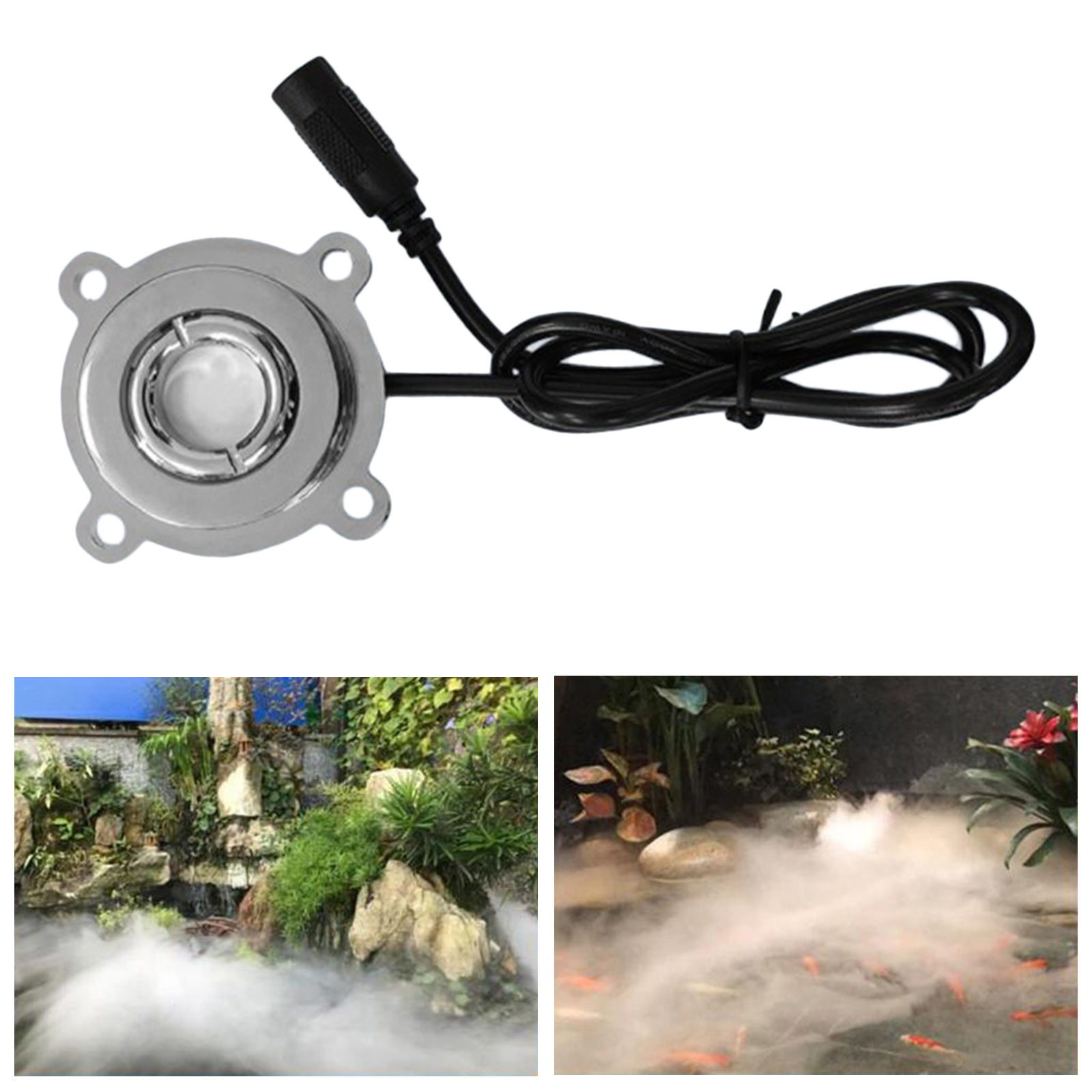 Ultrasonic Mist Maker Decoration Fogger 450ml/H Fog Machine Atomizer Accessories 20W for Gardening Water Fountain Halloween Pond