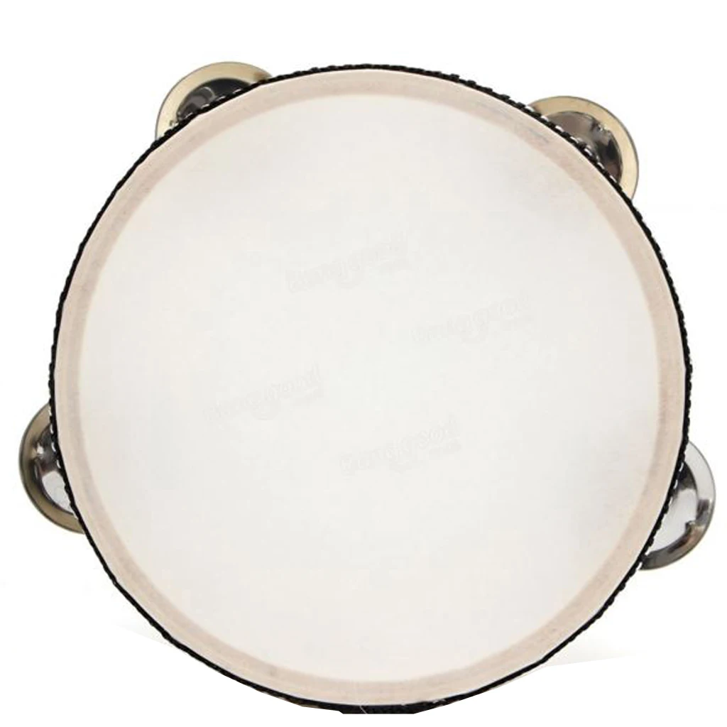 6 Inch Sheep Skin Head Tambourine Drum Musical Instrument For KTV / Party/ Festival or Celebration or as Education Toy