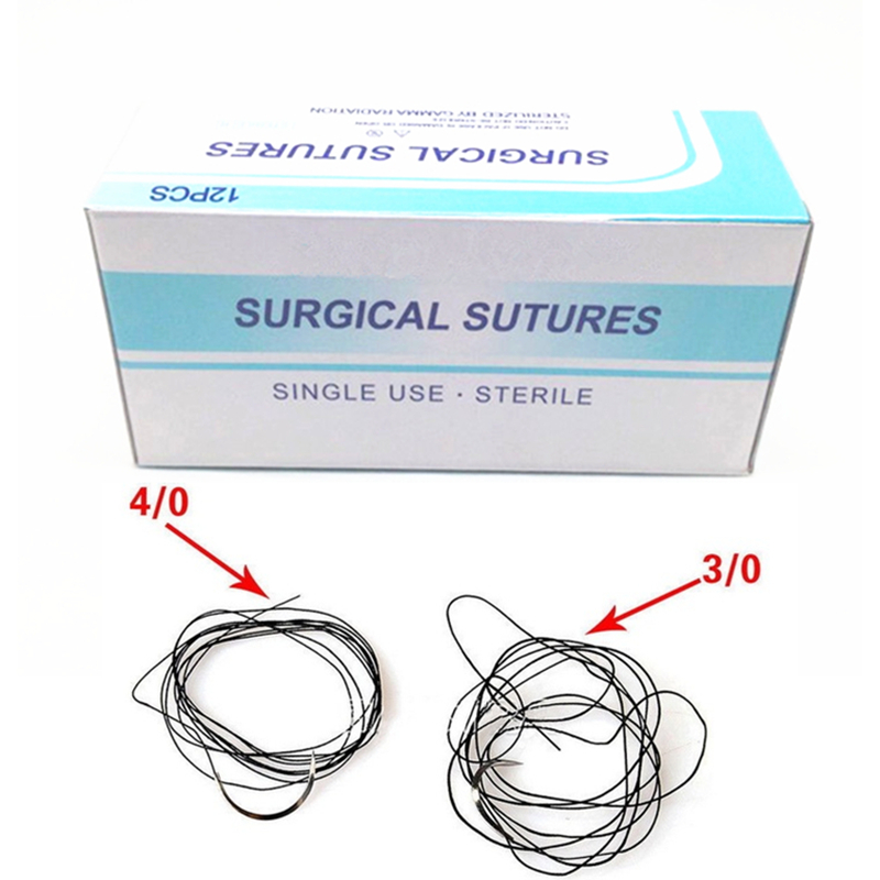 Best of Dental Surgical 4 / 0 &amp; 3 / 0 Suture Silk Braided Non Absorbable Suture 75cm Reviews & Tips