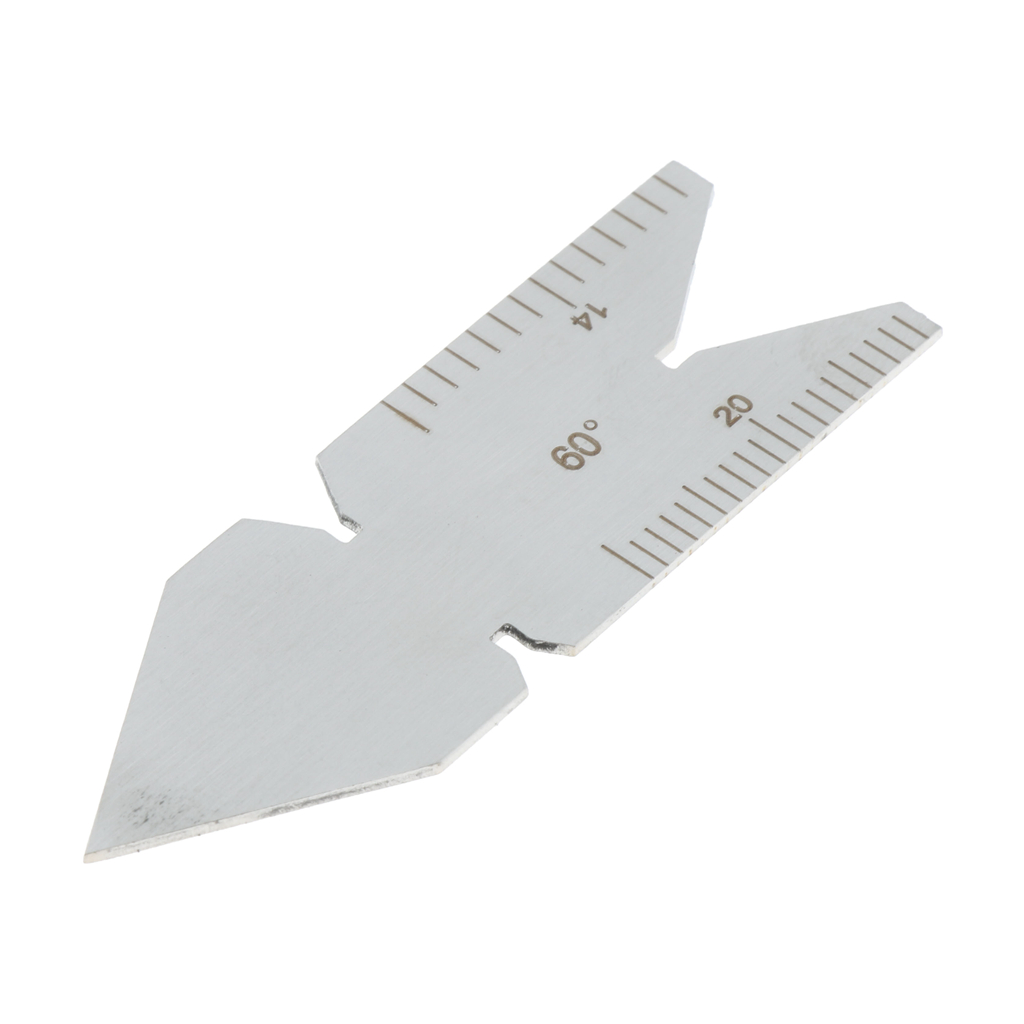 60 Degree Stainless Steel Center Gauges, tempered with a satin-chrome finish