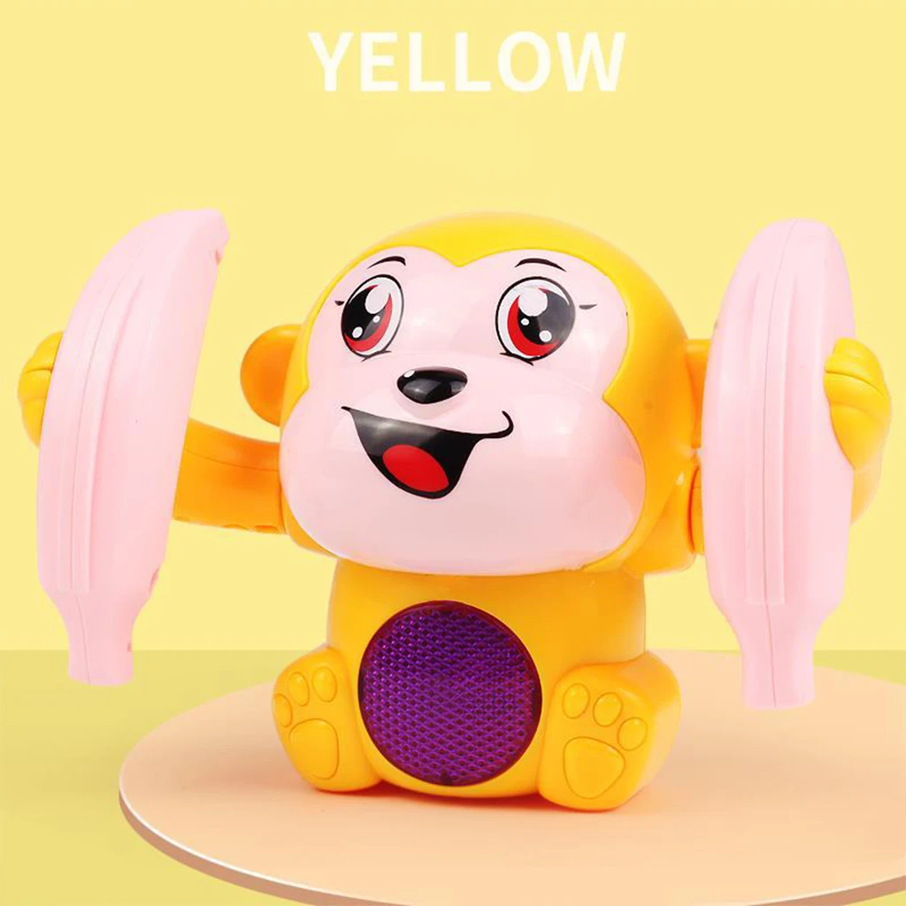 1pc Kids Toy Roll Over Monkey Toy with Light Interesting Educational Toy