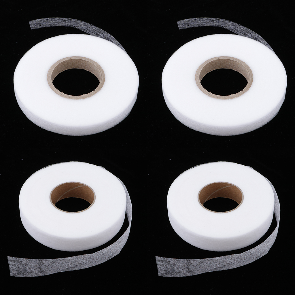 90 Yards Adhesive Hemming Tape Iron On Sewing Fabric Fusing Tape White