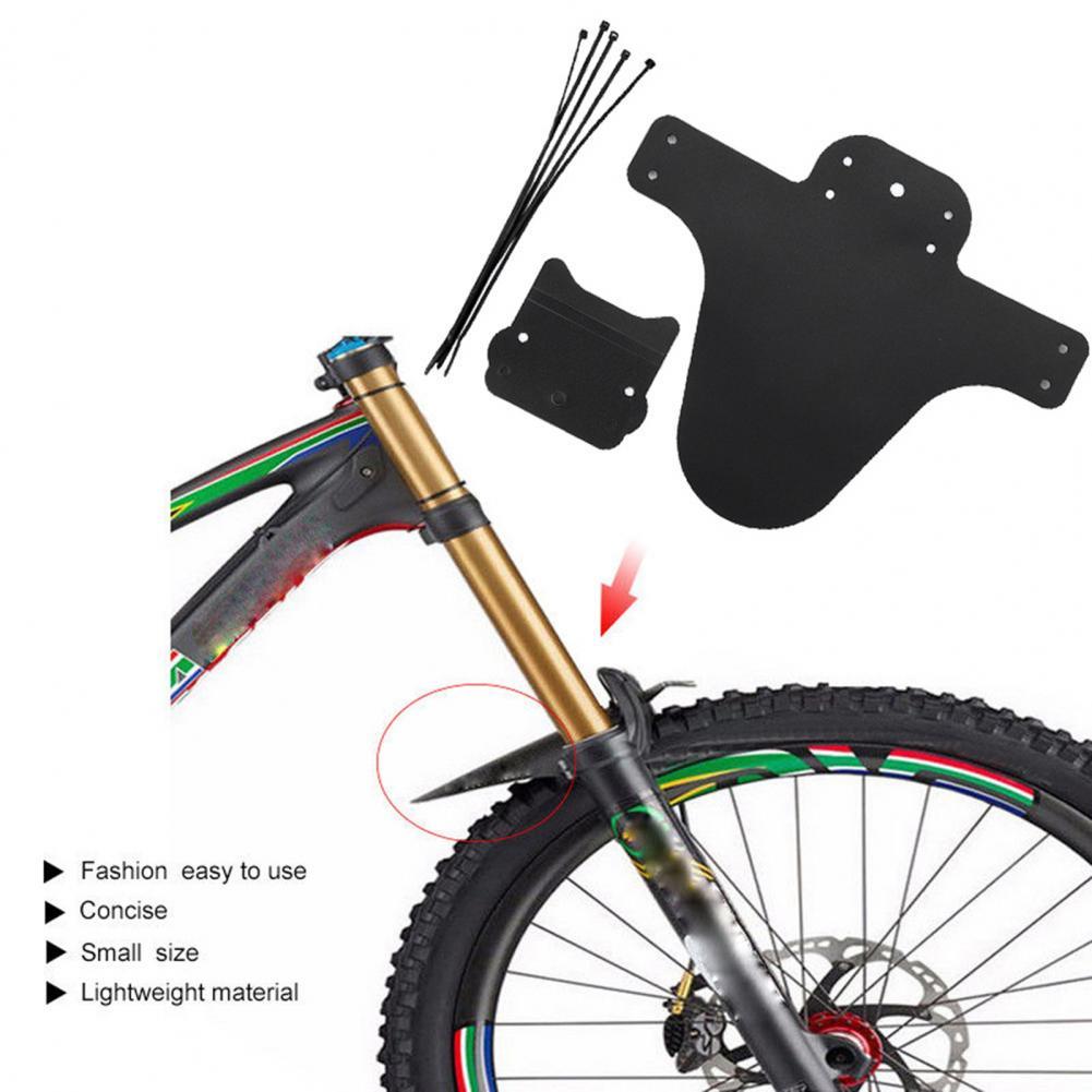 1 Set Black Bicycle Mudguard MTB Front 