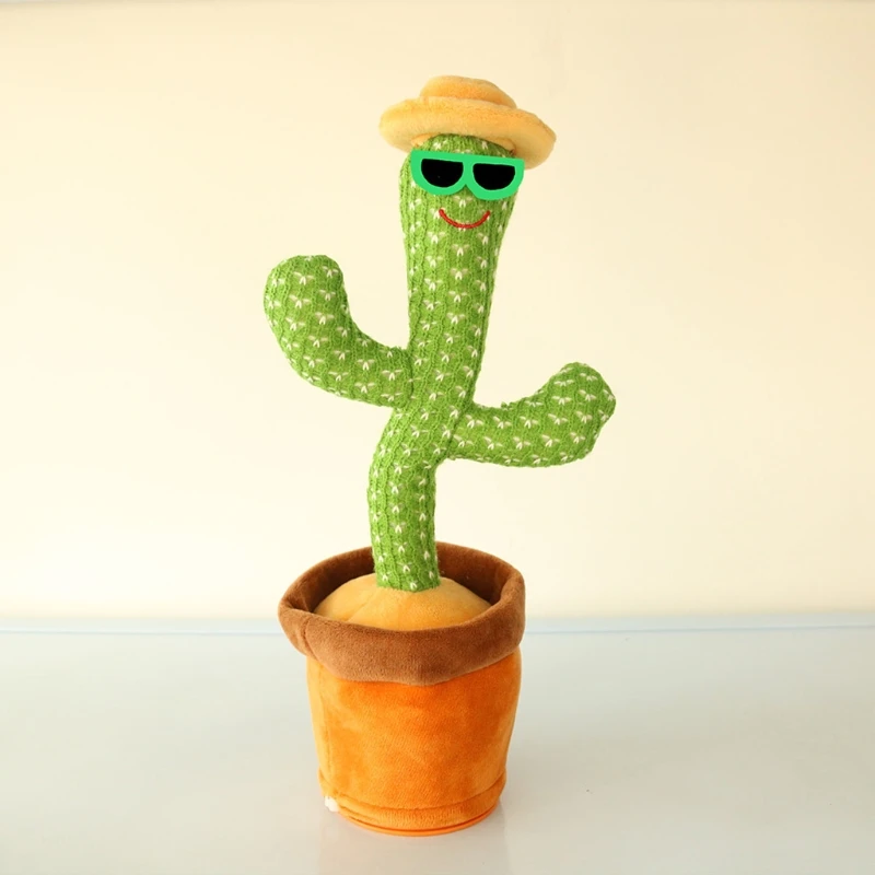 Details about   Electronic Dancing Cactus Toy Shake Swing Dancing Doll for Car Desktop 